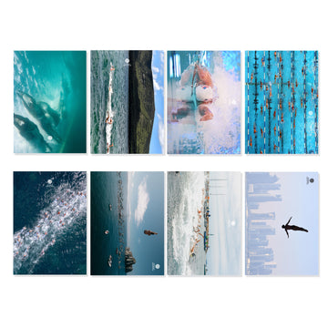 Postkarten-Set Aquatics Signature BLAU
